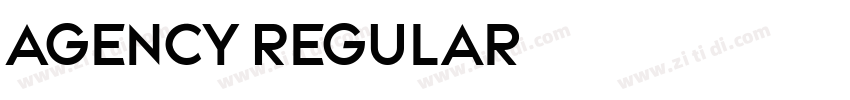 Agency Regular字体转换